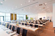 Meeting room prepared for 120 persons